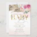 Search for palm baby shower invitations Bohemian