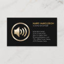 Search for audio speaker business cards Deejay
