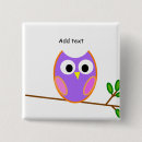 Recherche de hibou rose badges Oiseau