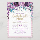 Search for purple bachelorette party invitations Stripes