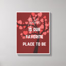 Search for heart tree canvas prints Red