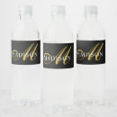 Search for black gold water bottle labels Chic