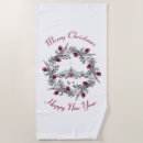 Search for new year beach towels Merry christmas