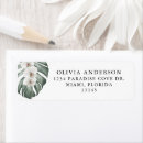 Search for tropical island return address labels Floral