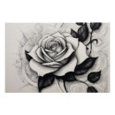 Search for beautiful roses posters Black and white