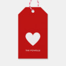 Search for red heart gift tags Red and white
