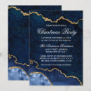 Search for blue and gold christmas invitations Christmas dinner party