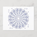 Recherche de mandala bleu cartes postales Motif