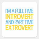 Search for introvert stickers Typography