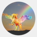 Recherche de licorne de pegasus autocollants Arc en ciel