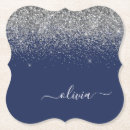 Search for navy blue and silver coasters For her