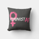 Search for feminist pillows typography