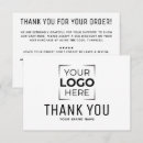 Search for salon thank you cards Black and white