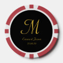Recherche de or jetons poker Monogramme