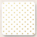 Search for gold foil coasters White