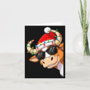 Search for funny cow christmas cards Santa