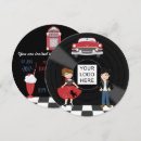 Recherche de sock hop invitations Les années 50