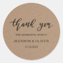 Search for kraft wedding stickers Modern