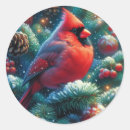 Search for cardinal in winter stickers Animal