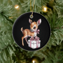 Search for pink reindeer ornaments Festive