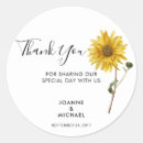 Search for sunflower thank you wedding stickers Greenery