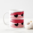 Search for black heart pattern mugs Girlfriend