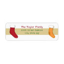 Search for green stripes return address labels Rustic