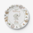 Search for gender neutral baby elephant plates Jungle