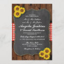 Search for red sunflower wedding invitations Wood
