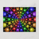 Search for fractal pattern postcards Rainbow