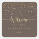 Search for brown and gold wedding stickers For her