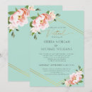 Recherche de mint mariage invitations Géométrique