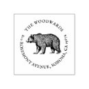 Search for bear rubber stamps Rustic