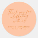 Search for thanks for celebrating with us wedding stickers Minimalist