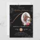 Search for photo 70th birthday invitations Floral