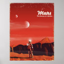 Recherche de mars travel posters Sci fi
