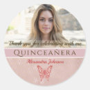 Search for quinceanera thank you stickers Butterfly