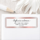 Search for metallic gold return address labels Brushed metal