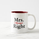 Search for mr right mrs always right mugs Wife