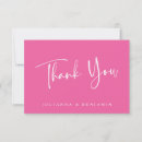 Search for hot pink thank you cards Simple
