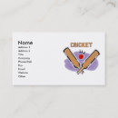 Search for cricket business cards Sports