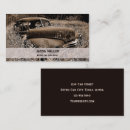 Recherche de voiture vintage cartes visite Rustique