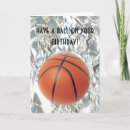 Recherche de basketball birthday cards Balle