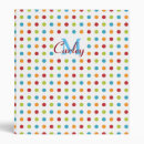 Search for polka dot binders Colourful