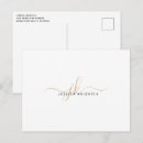 Recherche de monogramme moderne cartes postales Chic branché