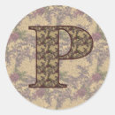Recherche de p initial autocollants Floral