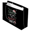 Search for naughty santa gift bags Funny