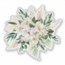 Recherche de bouquet roses stickers Blanc