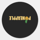 Recherche de ananas coloré autocollants Mandala