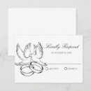 Search for doves rsvp cards White